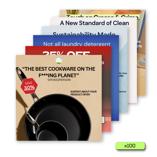 100x Premium House & Kitchen Ad Templates