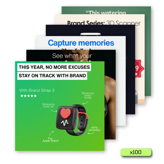 100x Premium Tech & Gadget Ad Templates