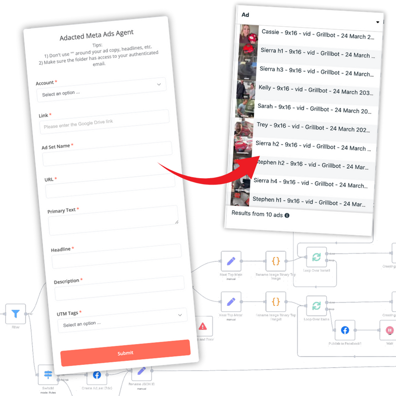 Launch Facebook Ads from Google Drive